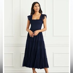 Navy Blue Tule Nap Dress